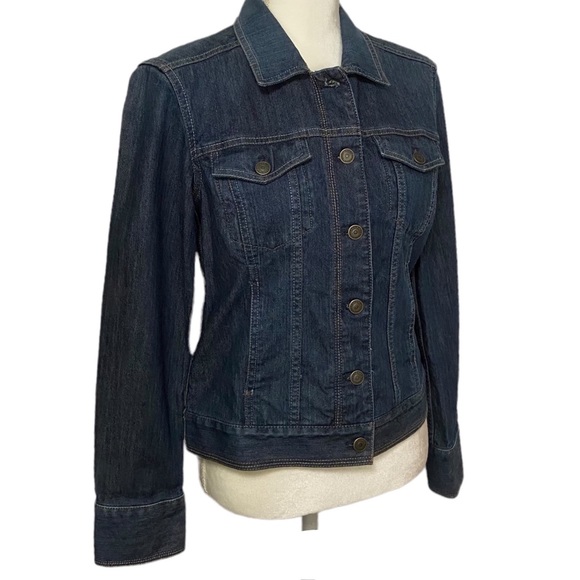 Eddie Bauer Trucker Specially Dyed Jean Jacket - Picture 10 of 15